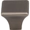 Jeffrey Alexander 1-1/8" Overall Length Brushed Pewter Square Marlo Cabinet Knob 972BNBDL - alternate 3